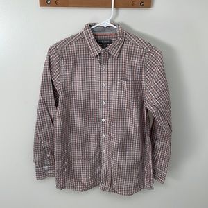 Pure Stuff Gray and Orange Button Down Boy L(14/16)